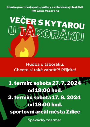 Večer s kytarou u táboráku