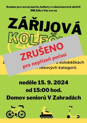 Zářijová kolečka - zrušeno