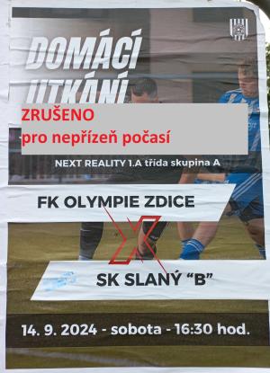 Fotbalové utkání zrušeno