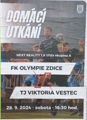 FK Olympie Zdice - TJ Viktoria Vestec