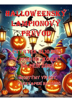 Halloweenský lampionový průvod
