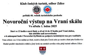 Novoroční výstup na Vraní skálu