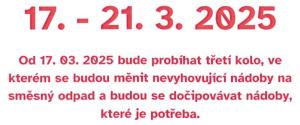Seznam čísel popisných, které objede technik z AVE CZ v termínu 17.-21.03.