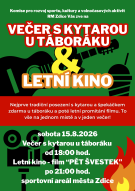 Táborák na hřišti a letní kino